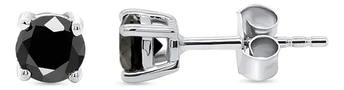 Aretes De Diamante De 14 A 2 Quilates De Oro De 14 Quilates