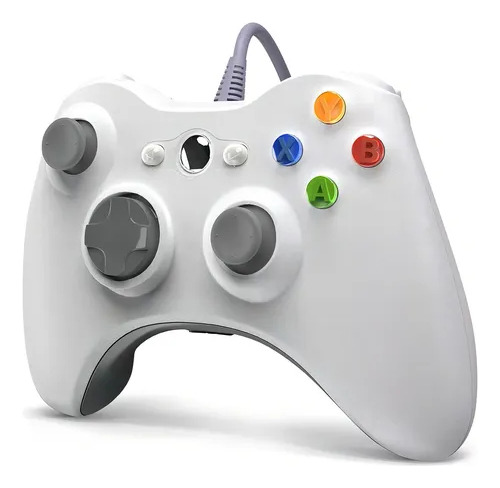 Control Alambrico Para Xbox 360 Y Pc Gamepad Color Black