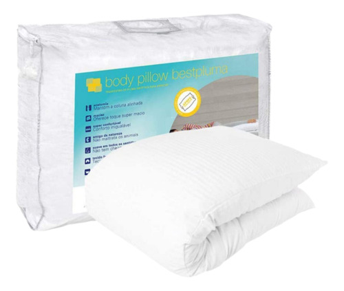 Travesseiro Body Pillow Bestpluma 150cm - Lavável