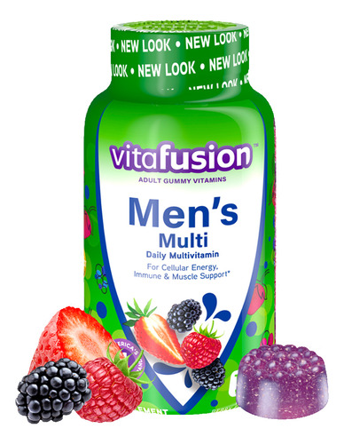 Vitafusion Multivitaminas Para Hombre Men´s 220 Gomitas Sabor Berry