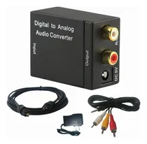 Comprar Convertidor Óptico Rca Kit Cable Óptico + Rca A Auxiliar