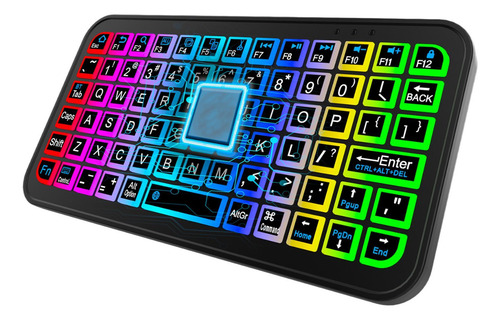 Teclado Inalámbrico Retroiluminado Teclado Inalámbrico Retro