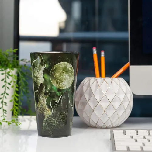 16oz Pack Official Wolf Pack Howling En El Regalo De Novedad