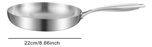 Nuevo Sartén De Acero Inoxidable 304 For Inducción, 22 Cm