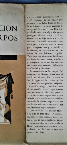 La Resurreccion De Los Cuerpos - Loys Masson - Teatro (Usado)