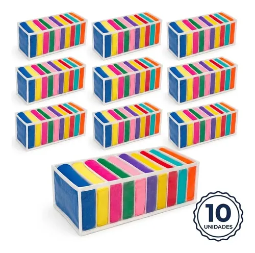 Kit 10 Colmeia Organizadora Gaveta Organizador Camisetas