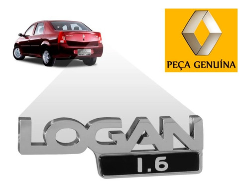 Emblema Tampa Traseira Logan 1.0 1.6 16v 07 A 14 6001550573 