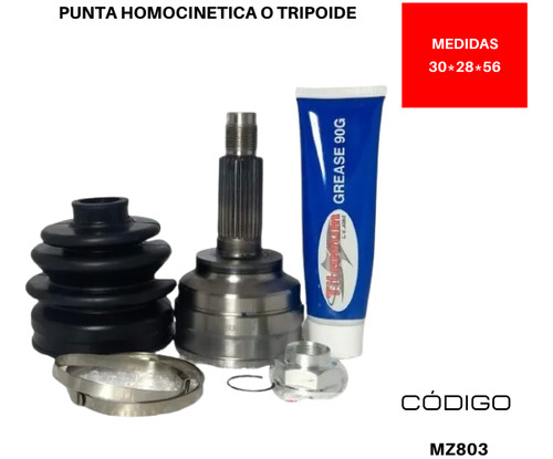 Punta Tripoide Mazda 626 Vgf 1.8 16v  1999 2002