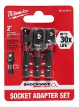 Comprar Set De Adaptadores De 1\u002F4 A 1\u002F4-3\u002F8-1\u002F2 Milwaukee 4832-5033
