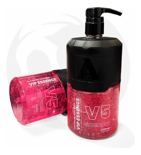 Kit 3x Shaving Gel Barbear Vip Essence V5 1000ml Alfa Look's