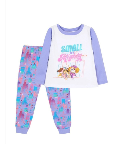 Pijama Paw Patrol Niña Mighty Morado Nickelodeon