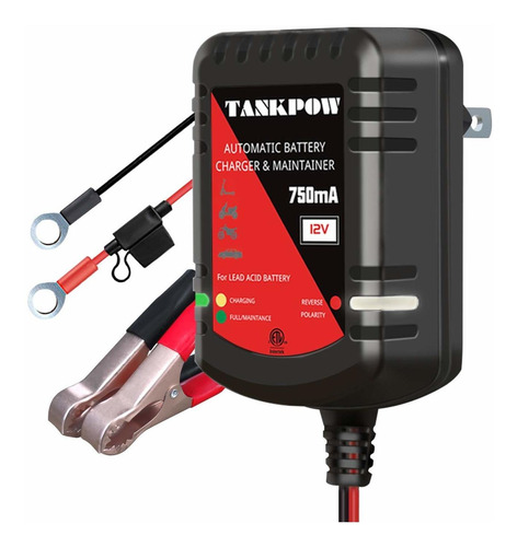 Tankpow Cargador Mantenedor Inteligente Bateria 12 V 750 Ma