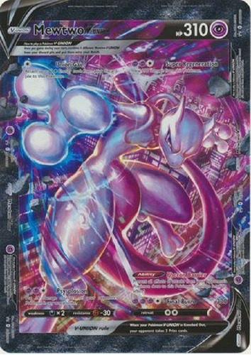 Mewtwo V-union Oversized Promo Carta Jumbo Pokemon