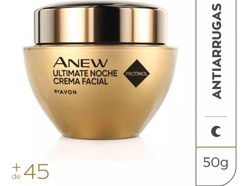 Crema Facial Restauradora Ultimate Noche Anew Avon 