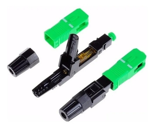  Conector De Fibra Óptica Ftth Sc/apc Kit 10 Peças 