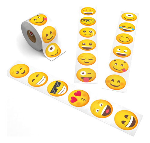 Pegatinas De Emoticonos Para Niños - 1,5 Círculos - Pegatina