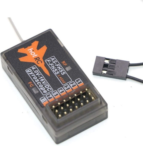 Imagen 2 de 7 de Sistema De Radio 6ch Hotrc Ht-6a 2.4g Receptor Fc Con Gyro