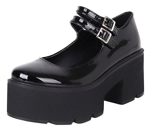 Zapatos De Cuero De Estilo Británico Con Hebilla De Cinturón