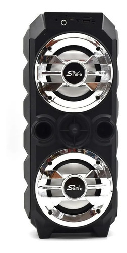 Imagen 1 de 7 de Parlante Bluetooth Portátil Con Luces Led 4 Pulgadas 10w