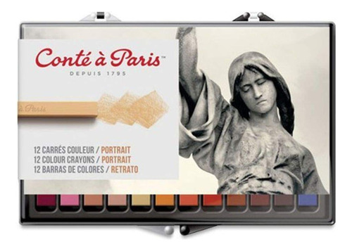 Conte A Paris - Juego De Crayones De Colores Con 12 Colores 