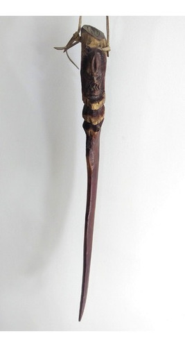 Imagem 1 de 6 de Antiga Espada Esculpida Em Madeira Tribo Africana 974 Rrdeco