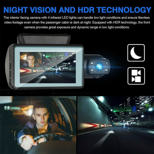 B Câmera Interior Veicular Automotiva 3 Ips Screen 1080p 4.0