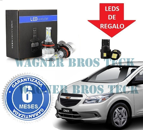 Kit Luces Led Cree H4 O H27 Chevrolet Prisma 16000 Lms Wbt