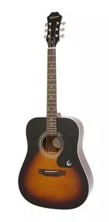 Guitarra acústica Epiphone DR-100 para diestros vintage sunburst brillante