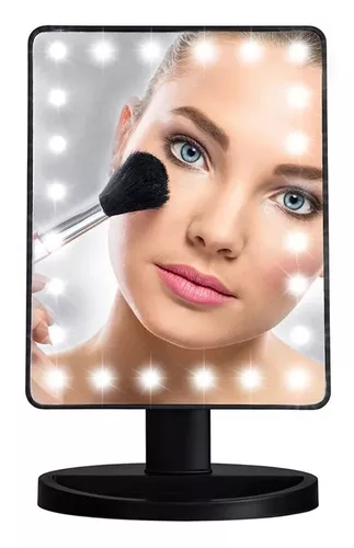 Espejo Para Maquillaje Con Luz Led Aumento Mod Circular Circulo Espejo