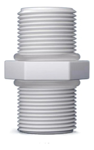 Niple Cuerda  1/2puLG Machox 1/2puLG Macho Purificador Osmos