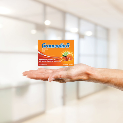 Graneodin B 24 Pastillas Sabor Miel-limon 10 Mg