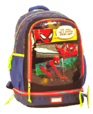 Mochila / Morral Grande Con Lonchera Spiderman Comics