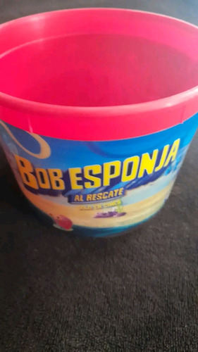 Vaso Y Cubeta De Bob Esponja (Usado)