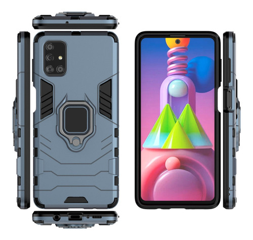 Capa Armor + Suporte Veicular Glue Para Samsung A51 / M40s