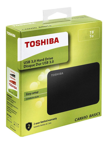 Disco Duro Externo Toshiba 1tb Usb 3.0 Canvio Negro