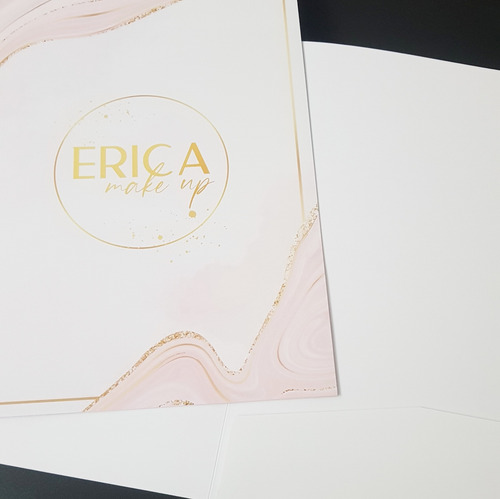 50 Carpetas Personalizadas 300g Con Tu Logo + Diseño Gratis