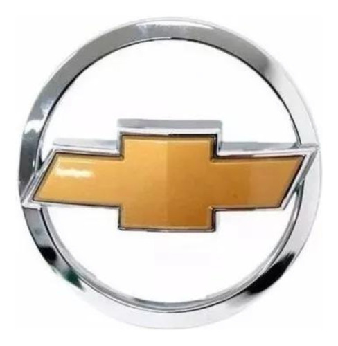 Emblema Traseiro Cromado + Dourado Chevrolet Prisma 07/11