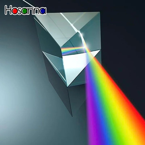 YWYU Color Cube Prisma,Cubo de prisma de dispersión RGB,Prisma de cristal refractario para la enseñanza de la ciencia lecciones físicas 