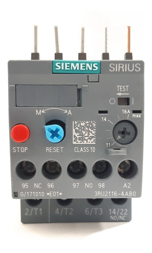 Siemens® Relevador De Sobrecarga 11-16 A   3ru2116-4ab0 