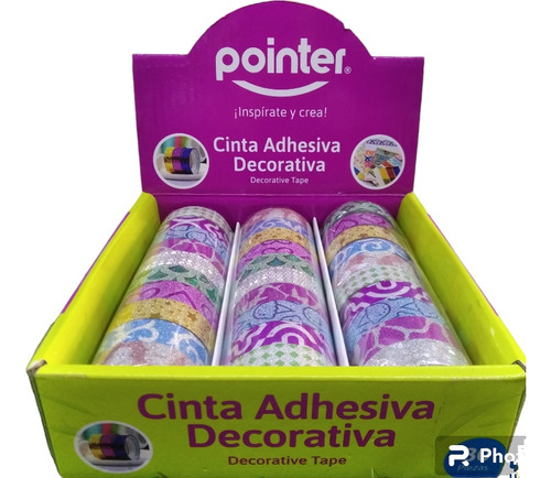 Cintas Adhesiva Decorativas Pointer. Paquete 10 Unids. 