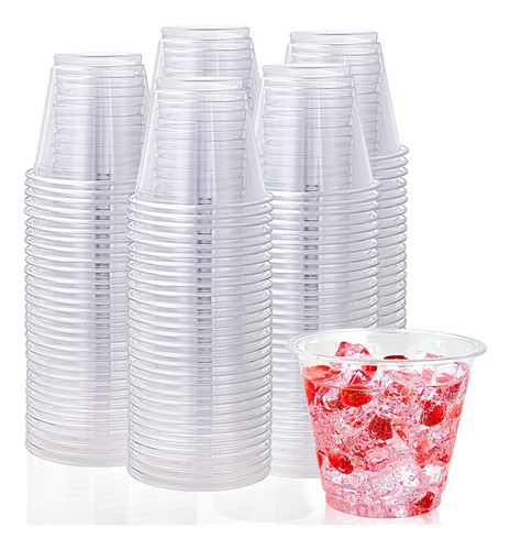 Lilymicky Paquete De 300 Vasos De Plstico Transparente De 9