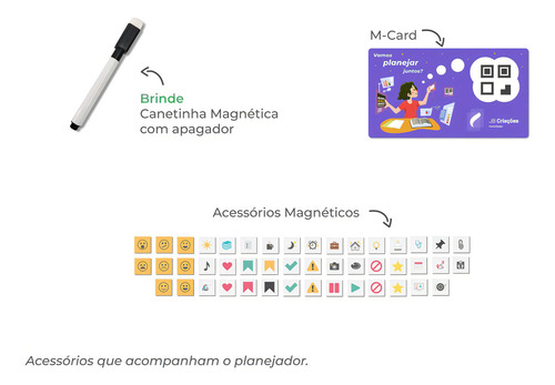 Quadro Incentivo E Tarefas Infantil Meninas + 46 Ímãs