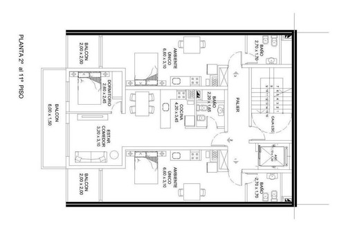 Imagen 7 de 17 de Departamentos Monoambientes Y 1 Dormitorio Sobre Av. Francia
