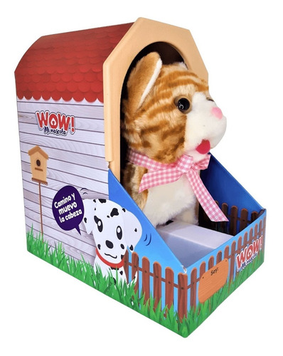 Peluche Mascota Interactiva Wow - Gato Marrón - Premium