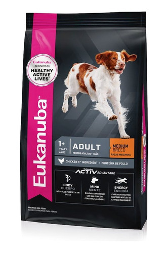 Eukanuba Adulto Razas Medianas 15kg + Tacho De Regalo