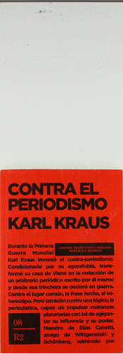 Contra El Periodismo  -  Kraus, Karl