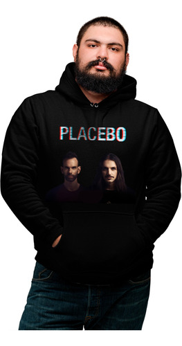 Sudadera Unisex Negra 2xl Extra Rockera Placebo Nancyboy