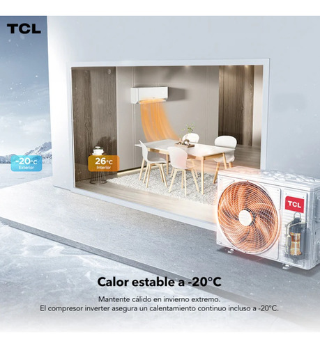 Aire Acondicionado 24000btu Inverter Tcl Con Wifi 4 En 1