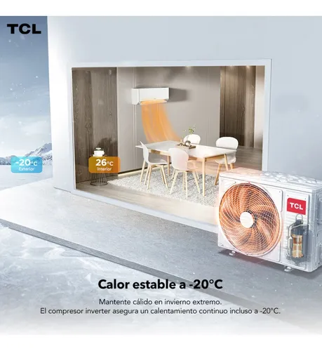 Aire Acondicionado 9000btu Inverter Tcl Con Wifi 4 En 1