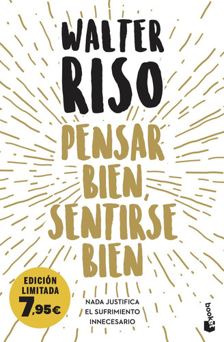 Pensar Bien, Sentirse Bien, De Walter Riso. Editorial Booket, Tapa Blanda En Español